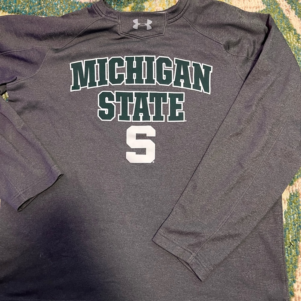 Michigan State Underarmour Crew Sweater